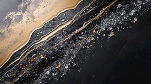 黑金流动纹理创意画面