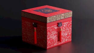 中式红色精美锦盒