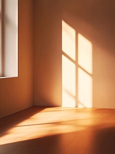 室内阳光洒下的静谧角落
