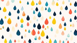 多彩雨滴图案背景设计
