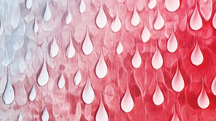 渐变背景上的水滴元素