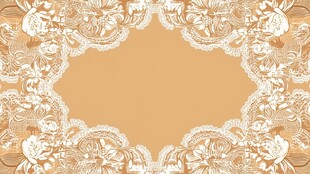 金色蕾丝边框背景图