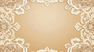 蕾丝花纹边框背景图