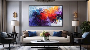 现代简约风客厅艺术装饰画