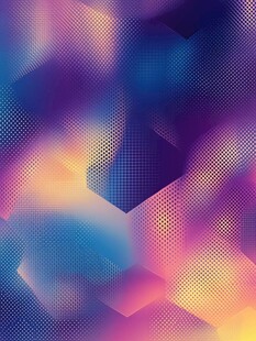 梦幻渐变几何抽象背景图