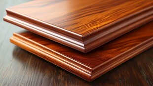 优质实木地板板材展示