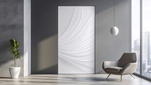 现代简约风格室内门场景