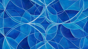 蓝色抽象线条几何图案背景