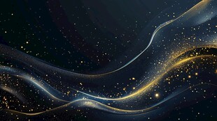 梦幻星夜流动光影背景