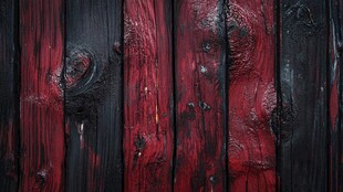 红黑相间的复古木板纹理