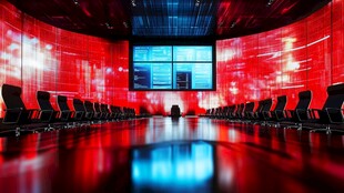 现代科技感会议室场景展示