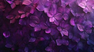 梦幻紫绣球花背景图