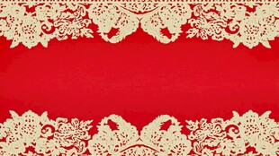 红色底纹精美花纹背景图