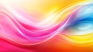 绚丽多彩动感波浪背景图