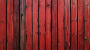 红色木板墙纹理特写