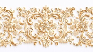 金色奢华欧式花纹装饰条
