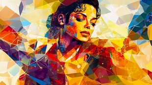 迈克尔 杰克逊抽象艺术画像