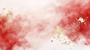 红色水墨风梦幻背景图