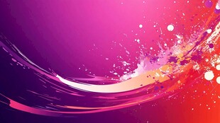 炫彩流动渐变抽象背景图