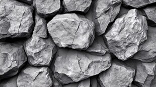 灰色石块堆砌纹理画面