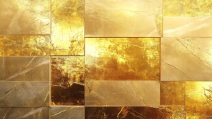 金色大理石瓷砖纹理背景