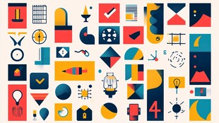 多彩扁平化图标集合