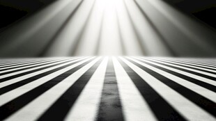 黑白光影条纹舞台场景