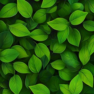 清新绿叶背景纹理图案