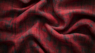 红色褶皱纹理布料特写