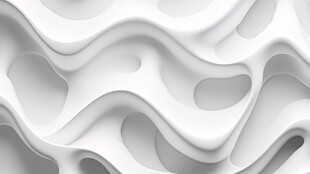 白色立体波浪纹理背景