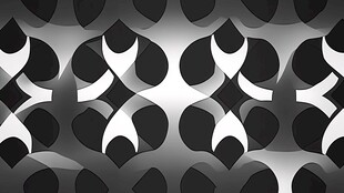 黑白几何图案无缝背景