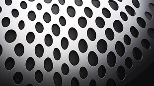 金属穿孔板纹理特写
