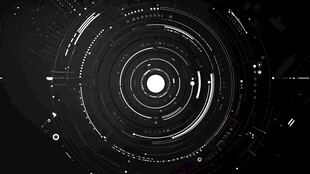 科技感环形数据界面元素