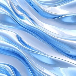 流动蓝白液态质感背景图