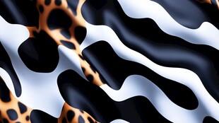 豹纹斑马纹交织动感布料