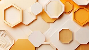 六边形几何图案背景设计