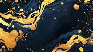 黑金流体艺术背景纹理