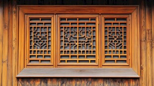 中式木窗 传统雕花之美