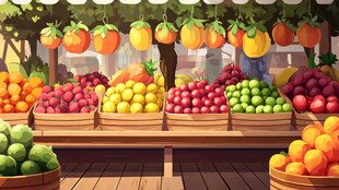 缤纷水果摊 开启味蕾盛宴