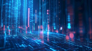 科技感十足的数字城市景观