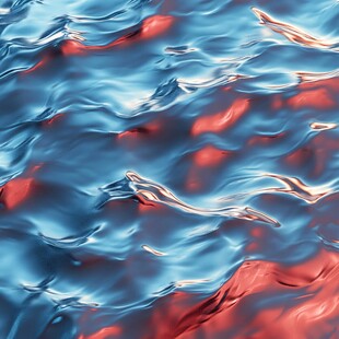 红蓝交织的动感水波纹理
