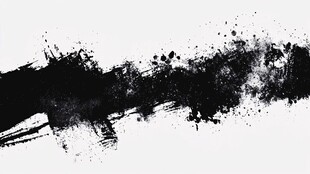 黑色墨痕笔触背景纹理