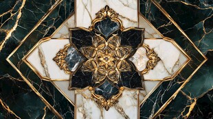 奢华大理石拼花装饰图案