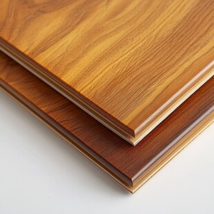 多层实木地板板材特写