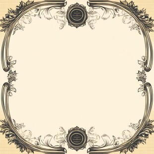 复古欧式花纹装饰边框