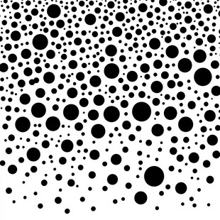 黑白圆点渐变图案背景