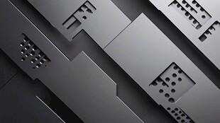 科技感金属几何图案背景