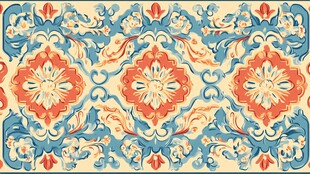 复古风精美花纹图案设计