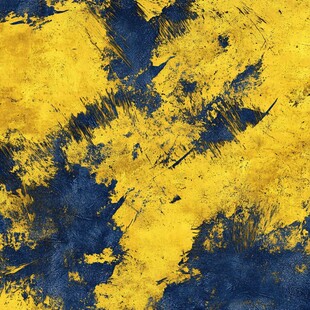 黄蓝抽象笔触艺术纹理