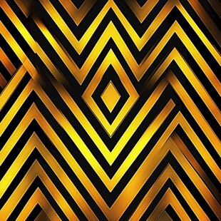 金色锯齿几何图案背景